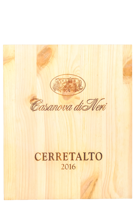 Cerretalto 2016 Brunello di Montalcino Casanova di Neri Cassa legno 3 bottiglie